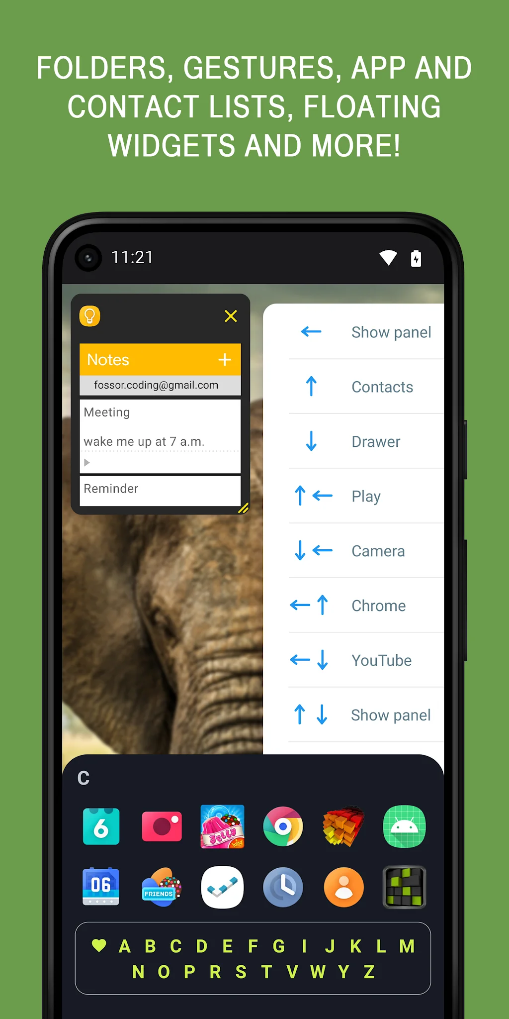 Скріншот Panels - sidebar launcher 4