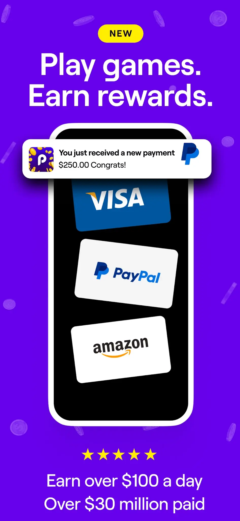 Snímek obrazovky Playful Rewards: Play & Earn 1