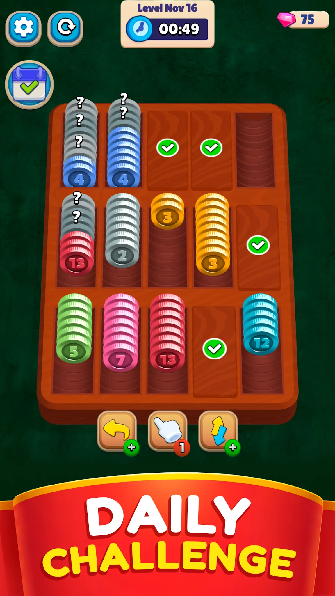 Screenshot Pocket Sort: Münzrätsel 5