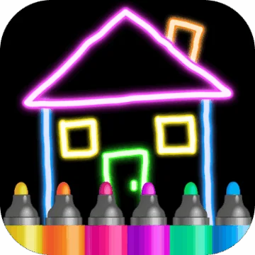 Juego de pintar colorear niños Icono