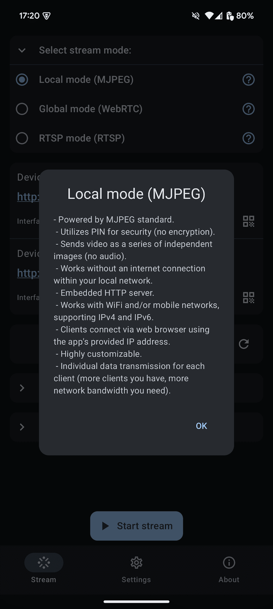 Screenshot ScreenStream 6