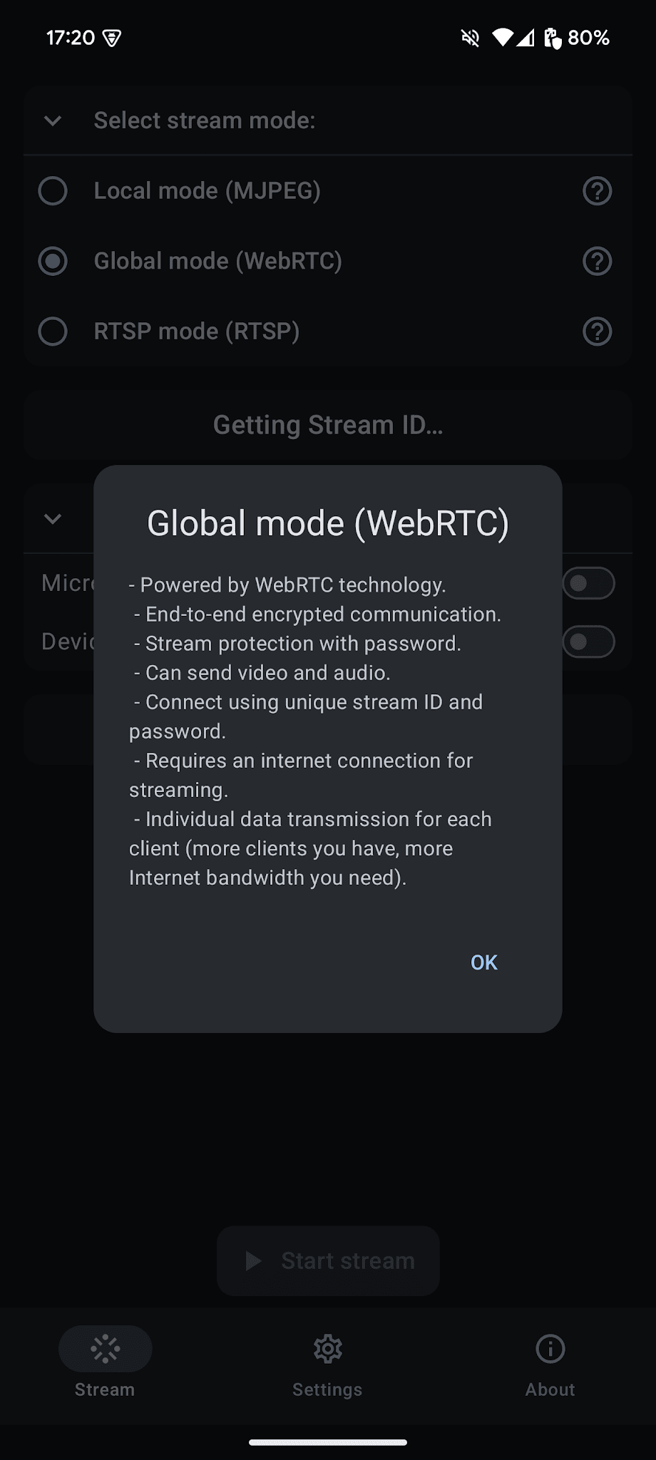 Screenshot ScreenStream 7