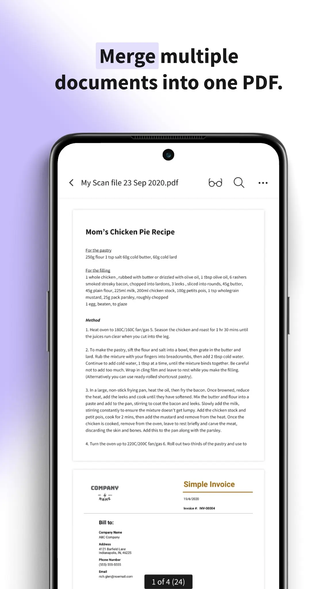 Скриншот Smallpdf: сканер, PDF-редактор 3