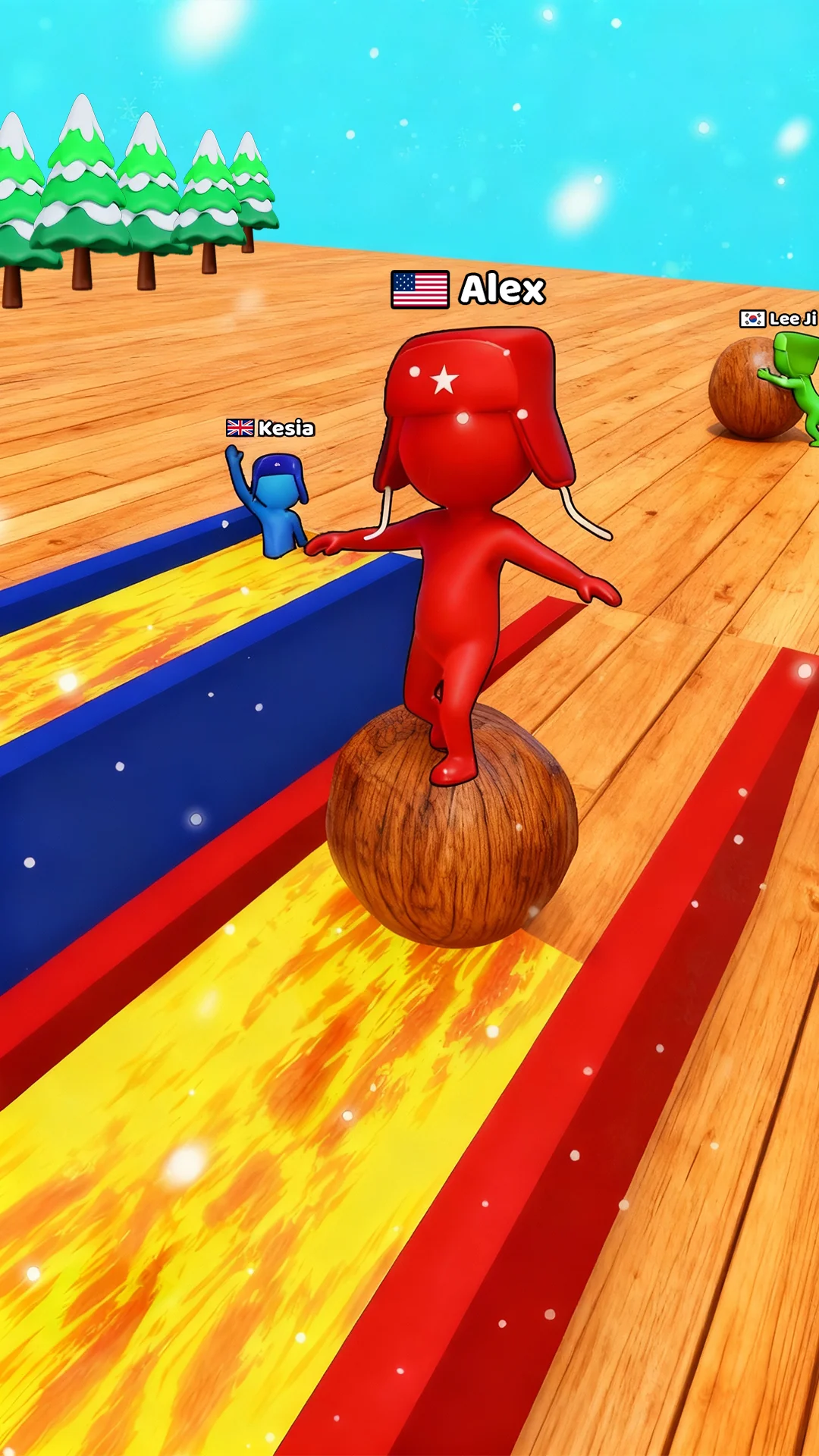 Снимка на екрана Snow Race 3D™: Fun Racing 2