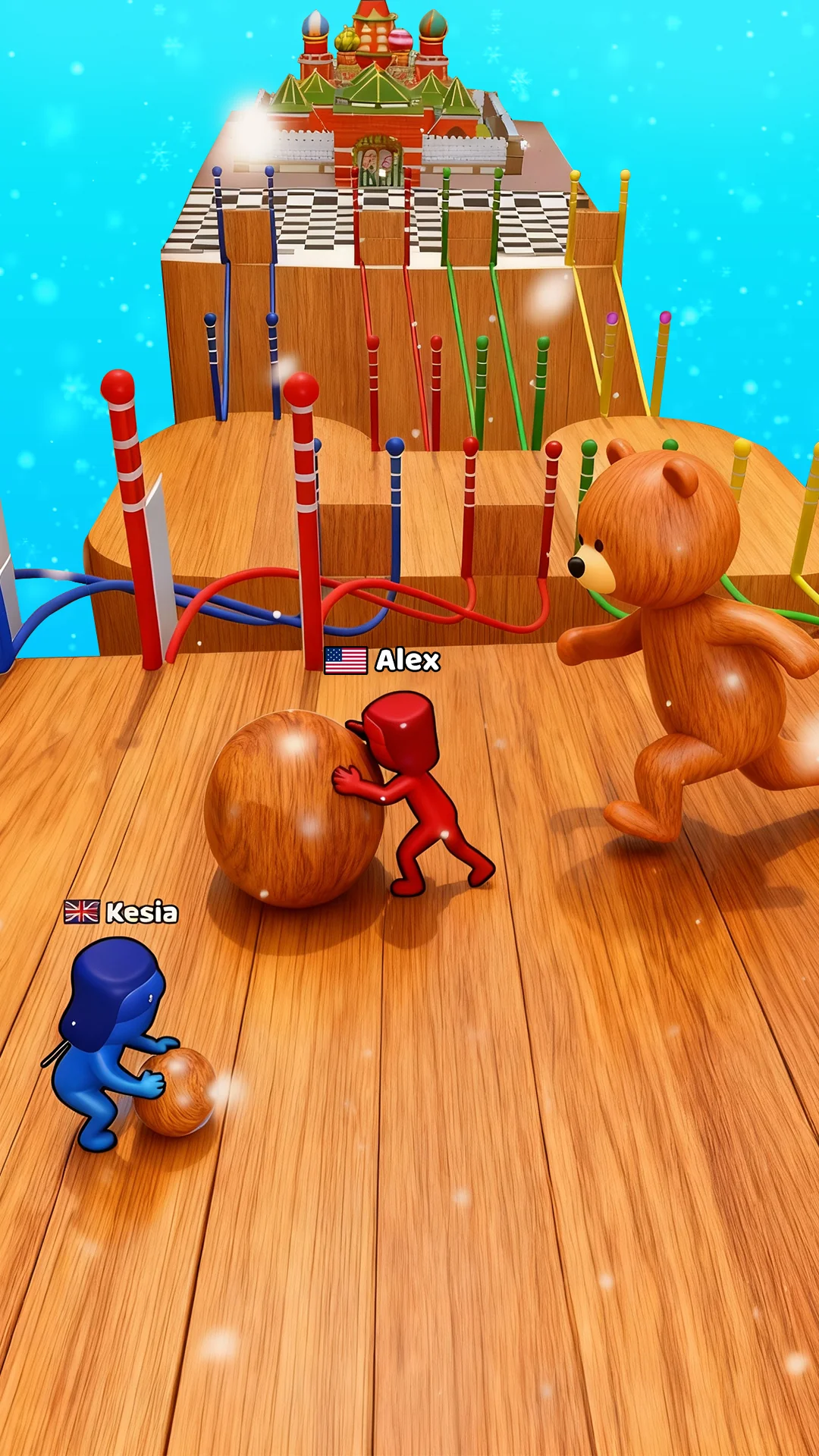 Снимка на екрана Snow Race 3D™: Fun Racing 4