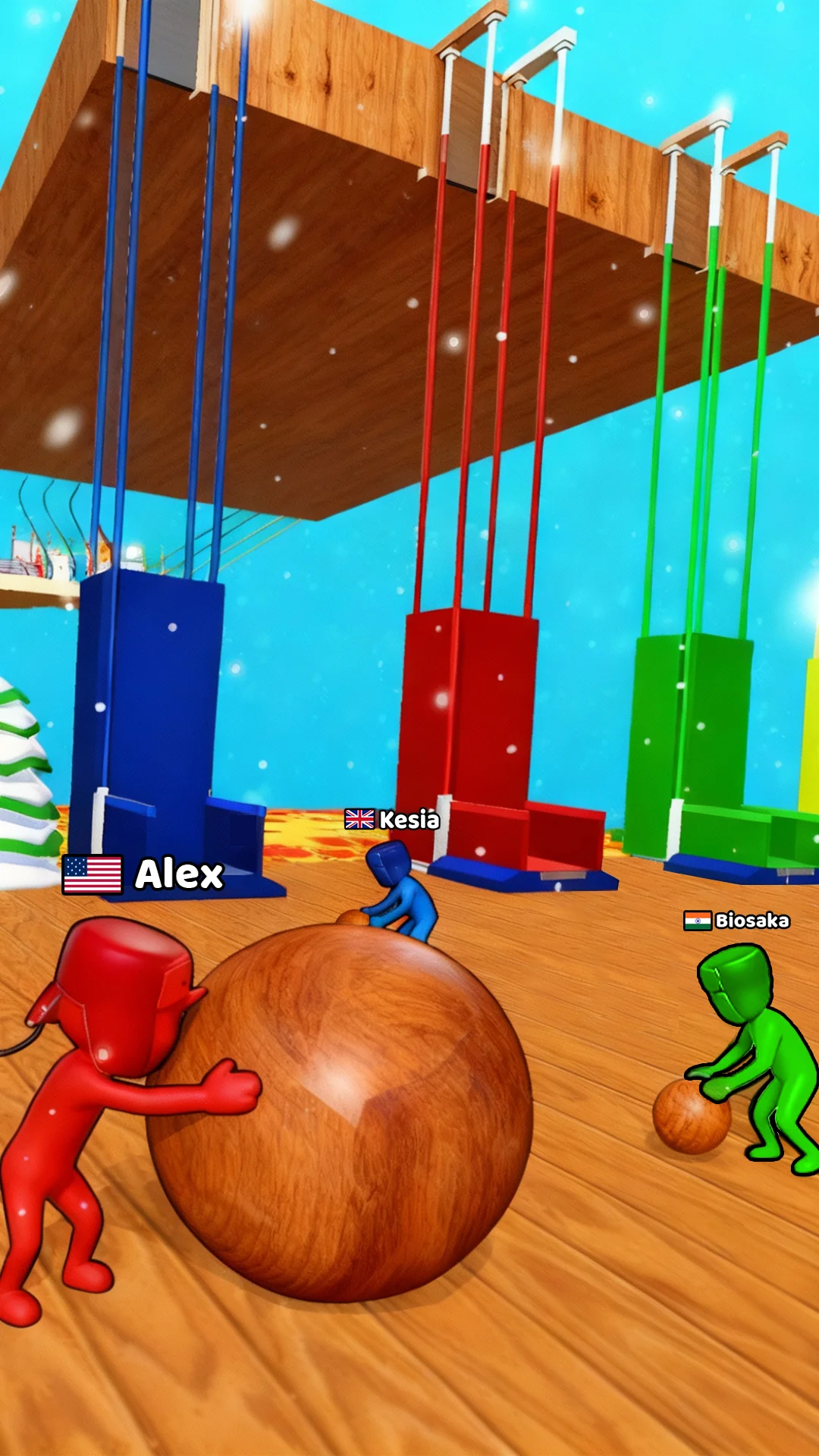 Снимка на екрана Snow Race 3D™: Fun Racing 6