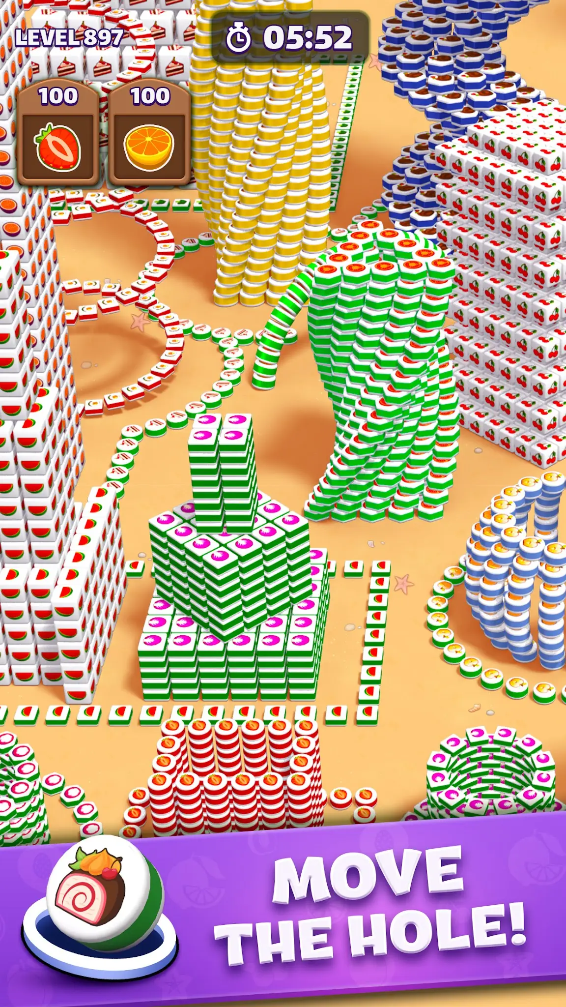 Скриншот Tiles in Hole: Black Hole 1