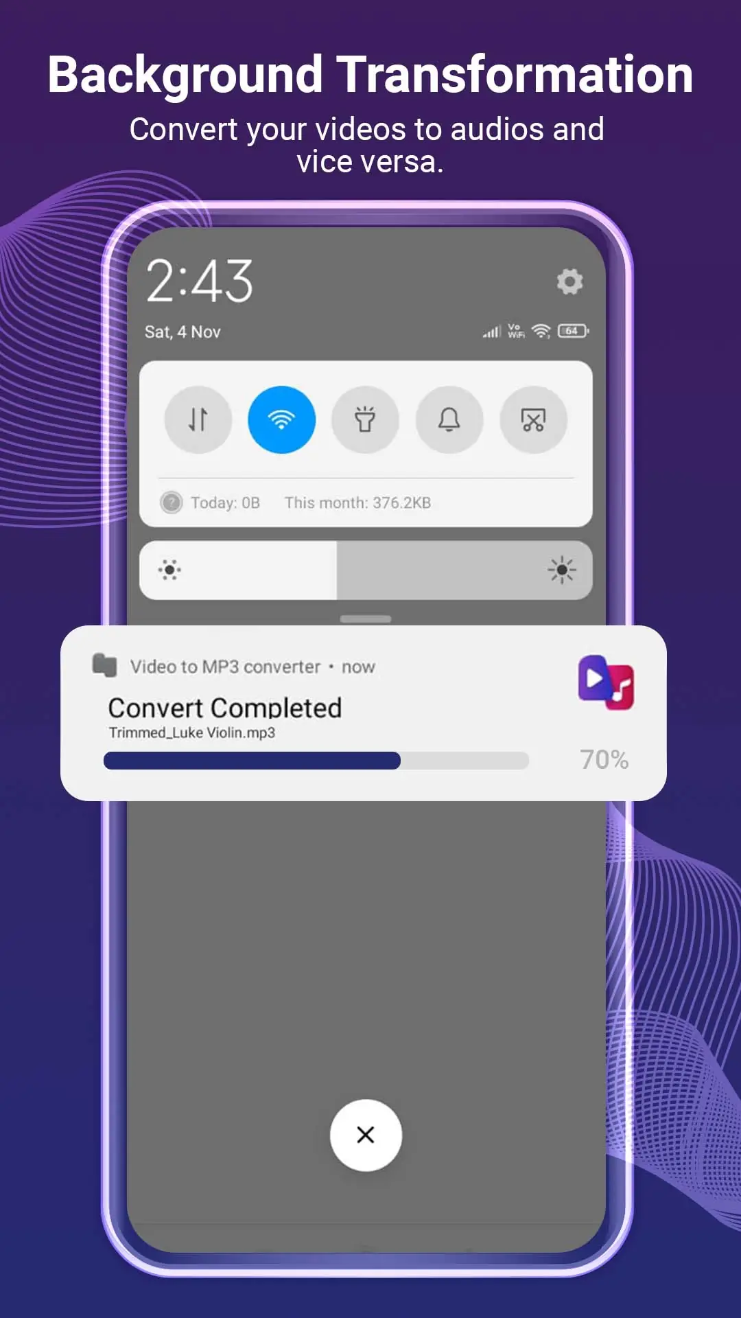 Ekran Görüntüsü Video'dan Mp3'e Dönüştürücü 7