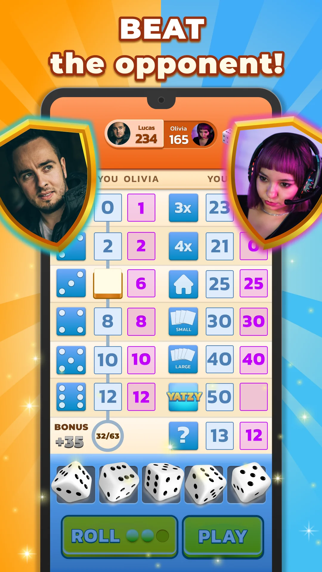 ภาพหน้าจอ Yatzy - Fun Classic Dice Game 7
