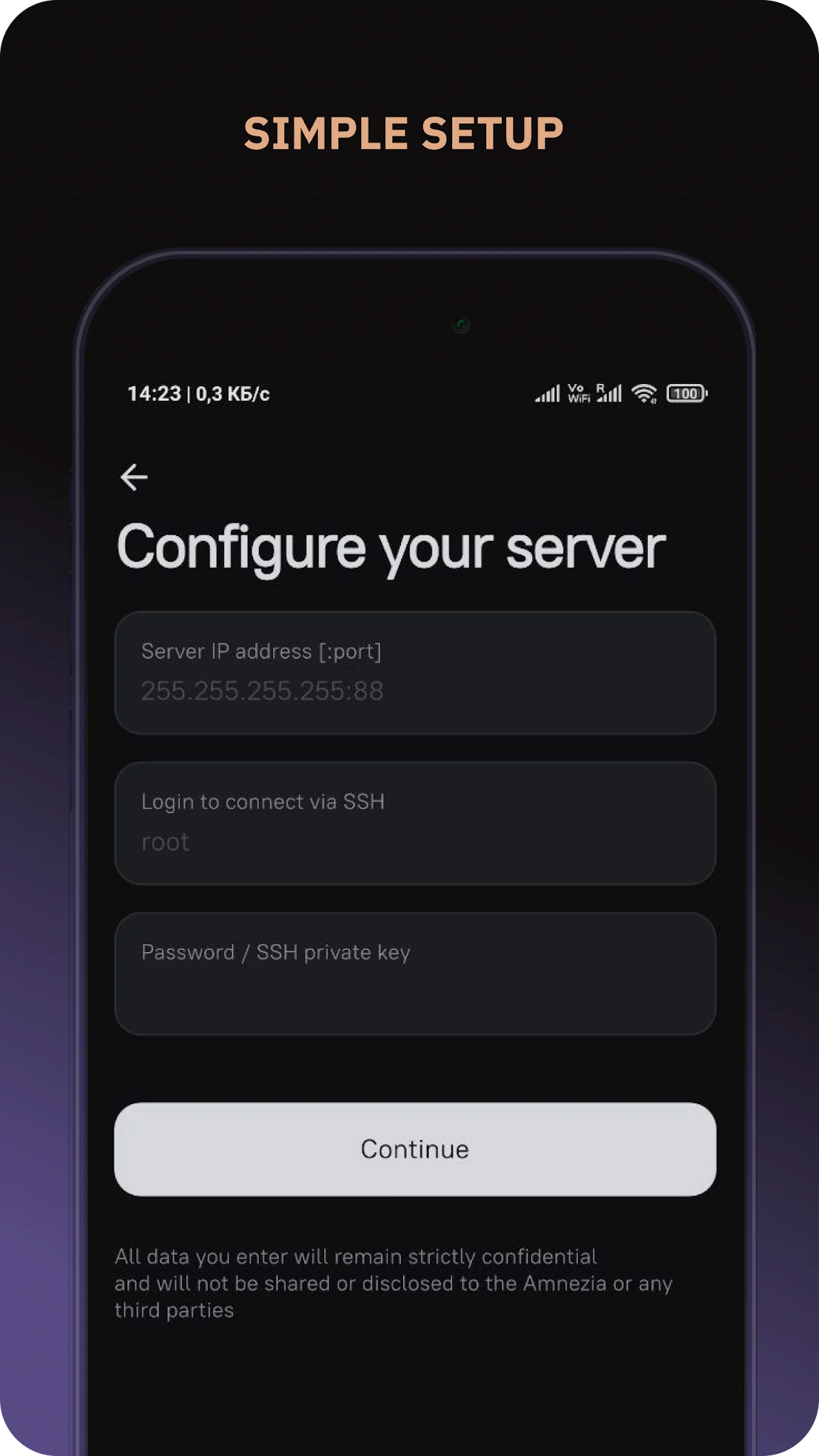Screenshot Amnezia VPN 3