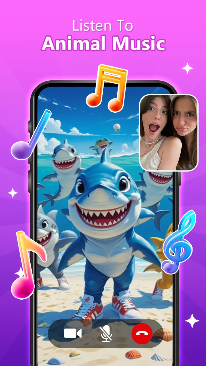 Captura de pantalla Animal Call&Chat: Music Prank 3