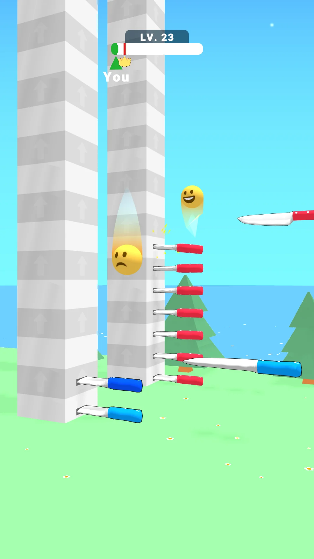 لقطة شاشة Ball Up: Knife Racing %د