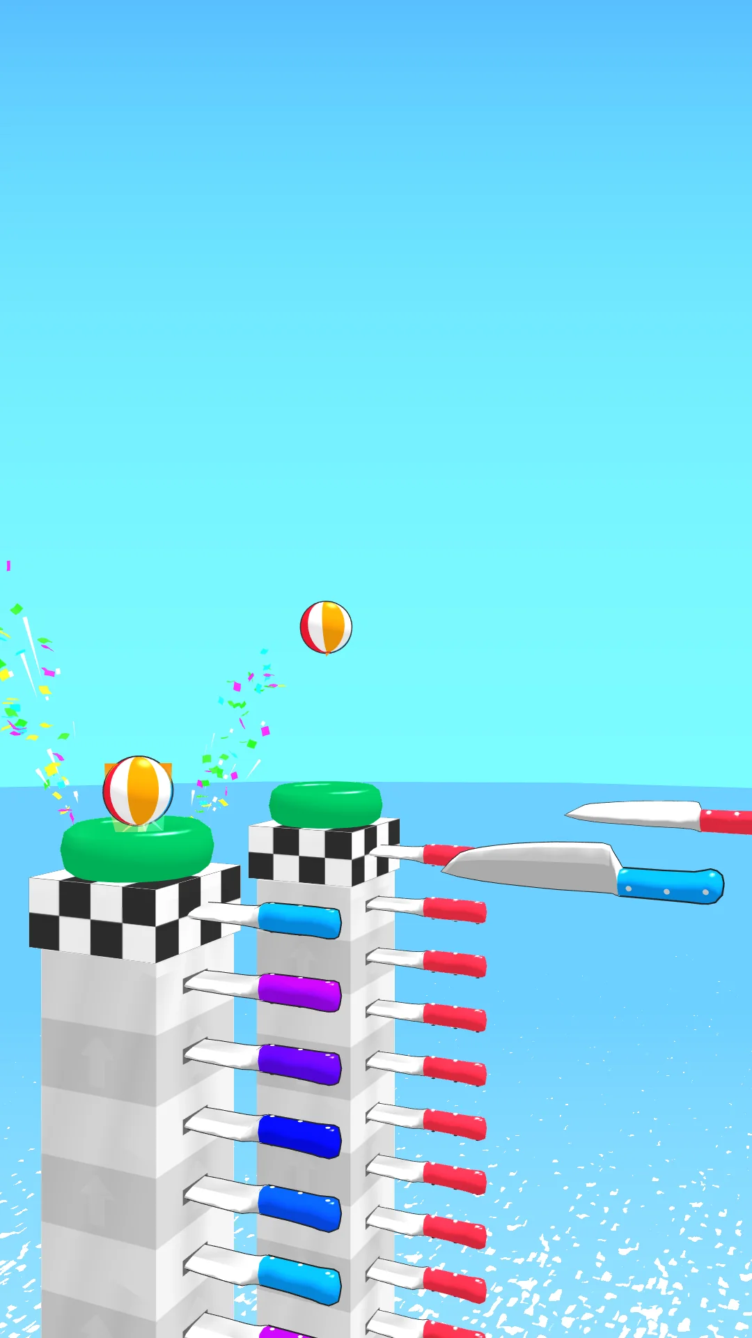 لقطة شاشة Ball Up: Knife Racing %د