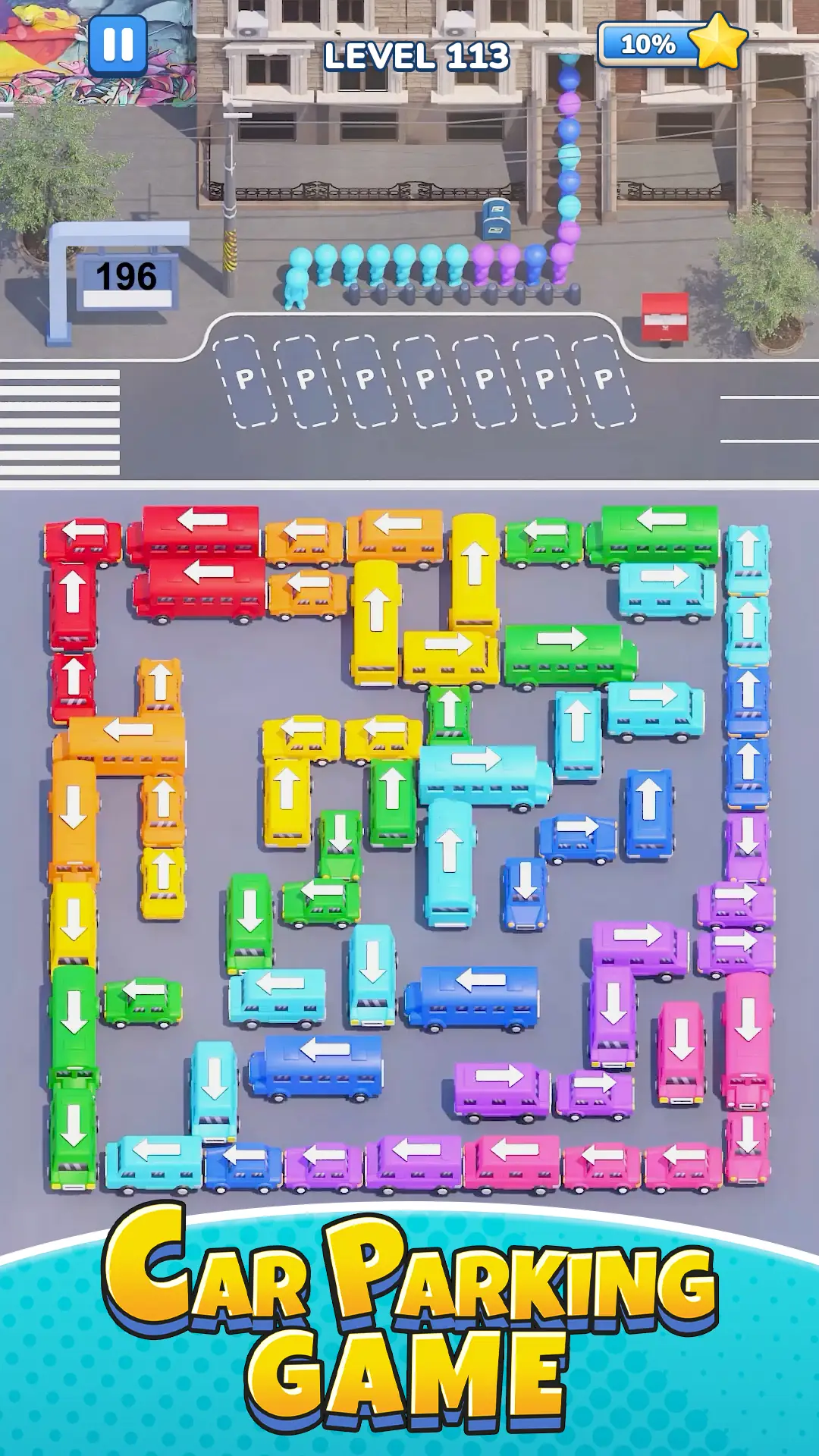截图 汽车堵塞：停车场疏通游戏 3