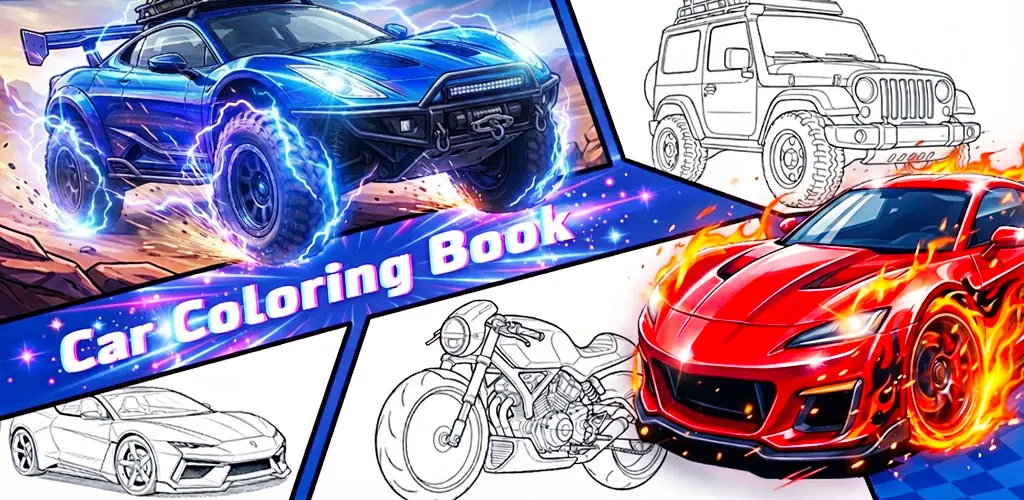 Jogos de pintar de carro jogo arte da capa para Android