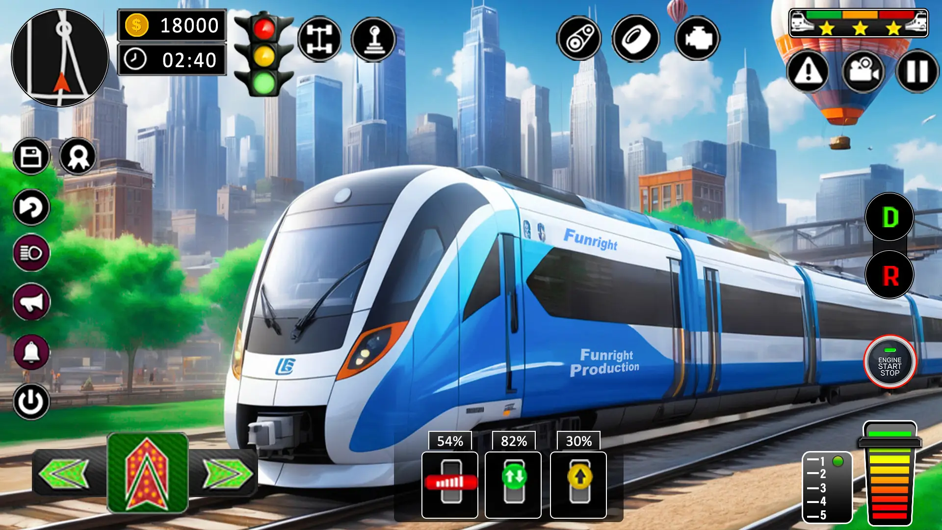 Capture d'écran ville train sim- train Jeux 3d 3