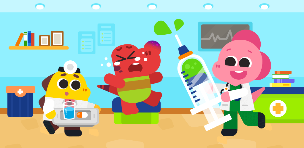Cocobi Klinik - Kinder Doktor Spiel Titelbild für Android