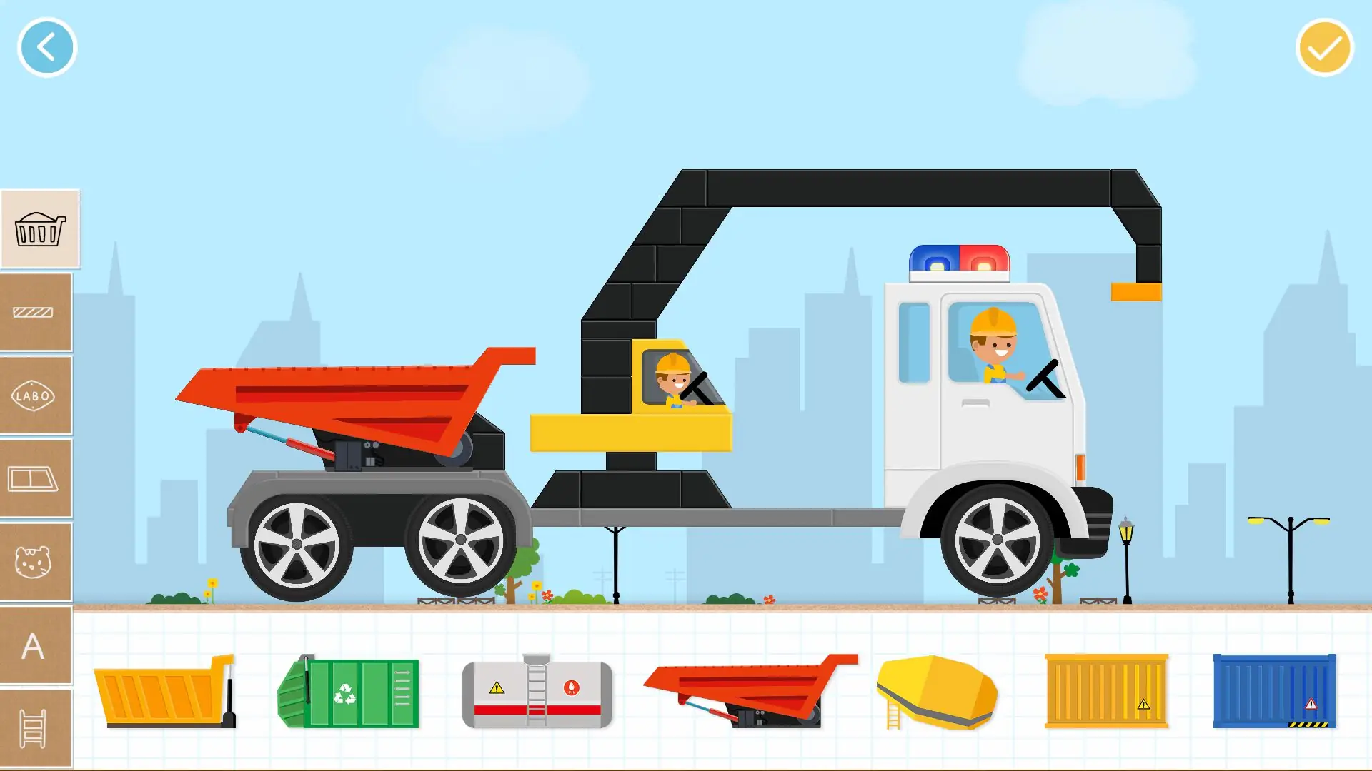 Zrzut ekranu Labo Brick Car2 Kid Gra 1