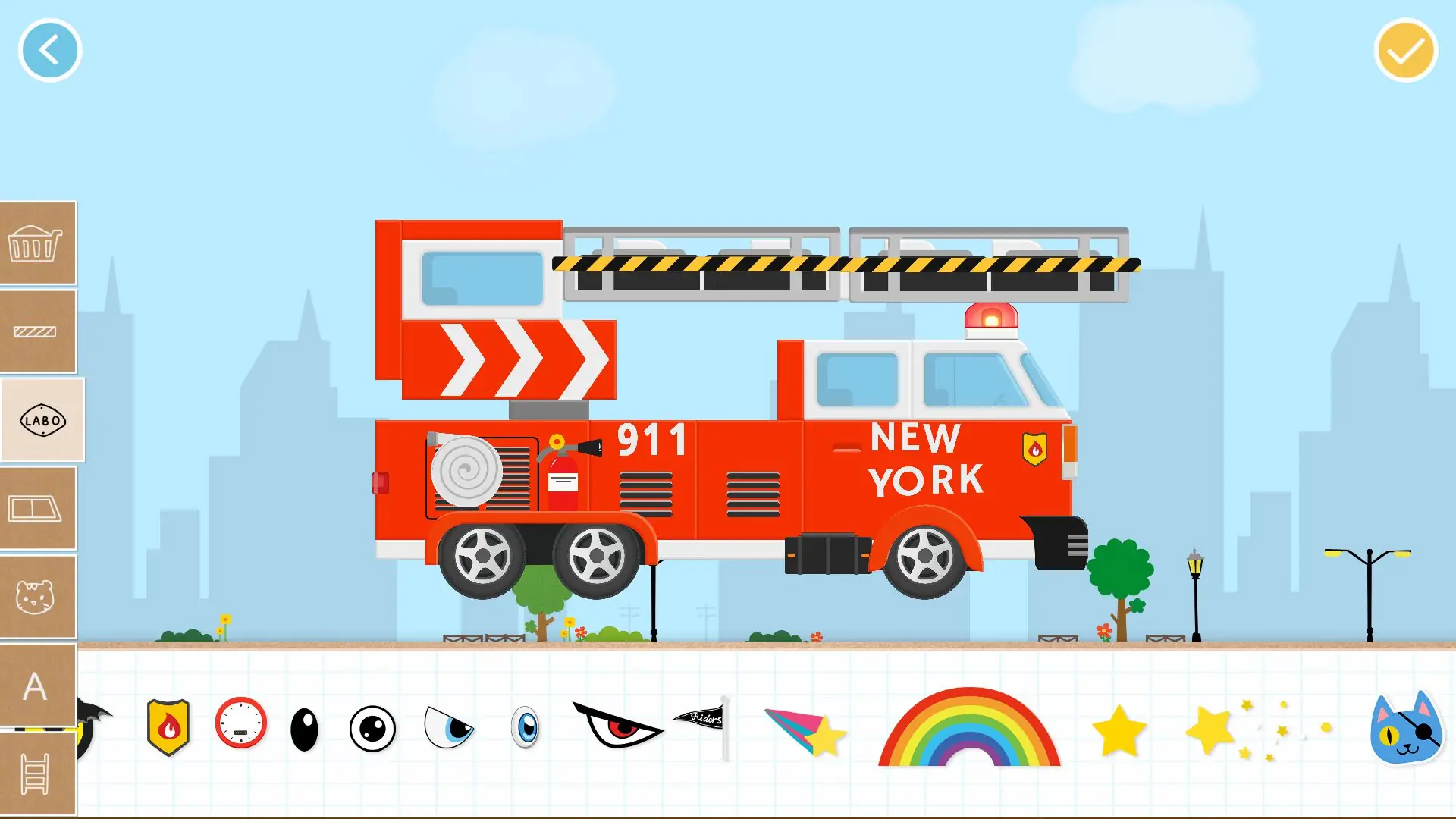 Zrzut ekranu Labo Brick Car2 Kid Gra 4