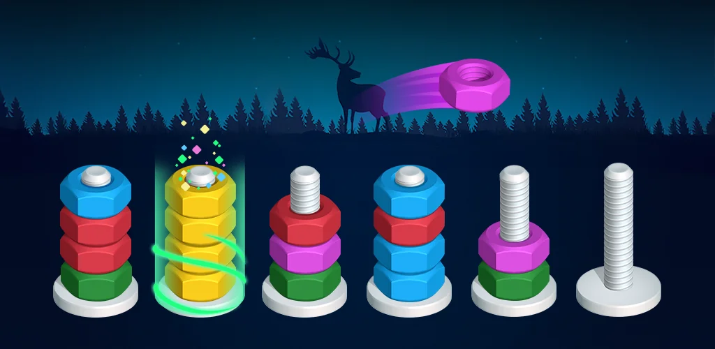 Nut Sort Puzzle Games játszma, meccs borítókép Androidhoz