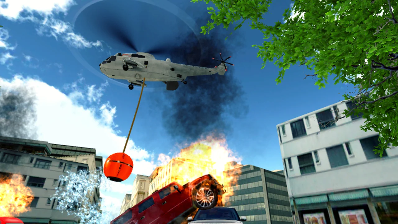 Captura de pantalla Police Helicopter Simulator 4