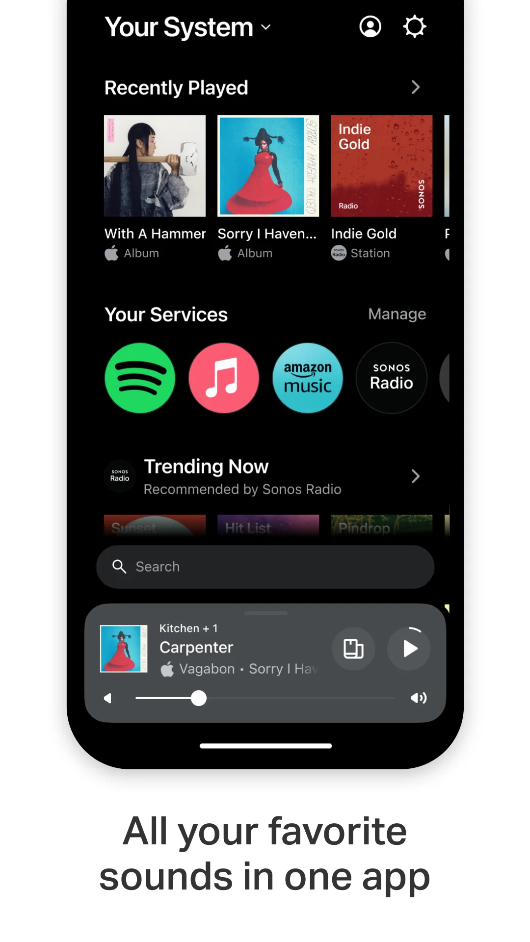 لقطة شاشة Sonos %د