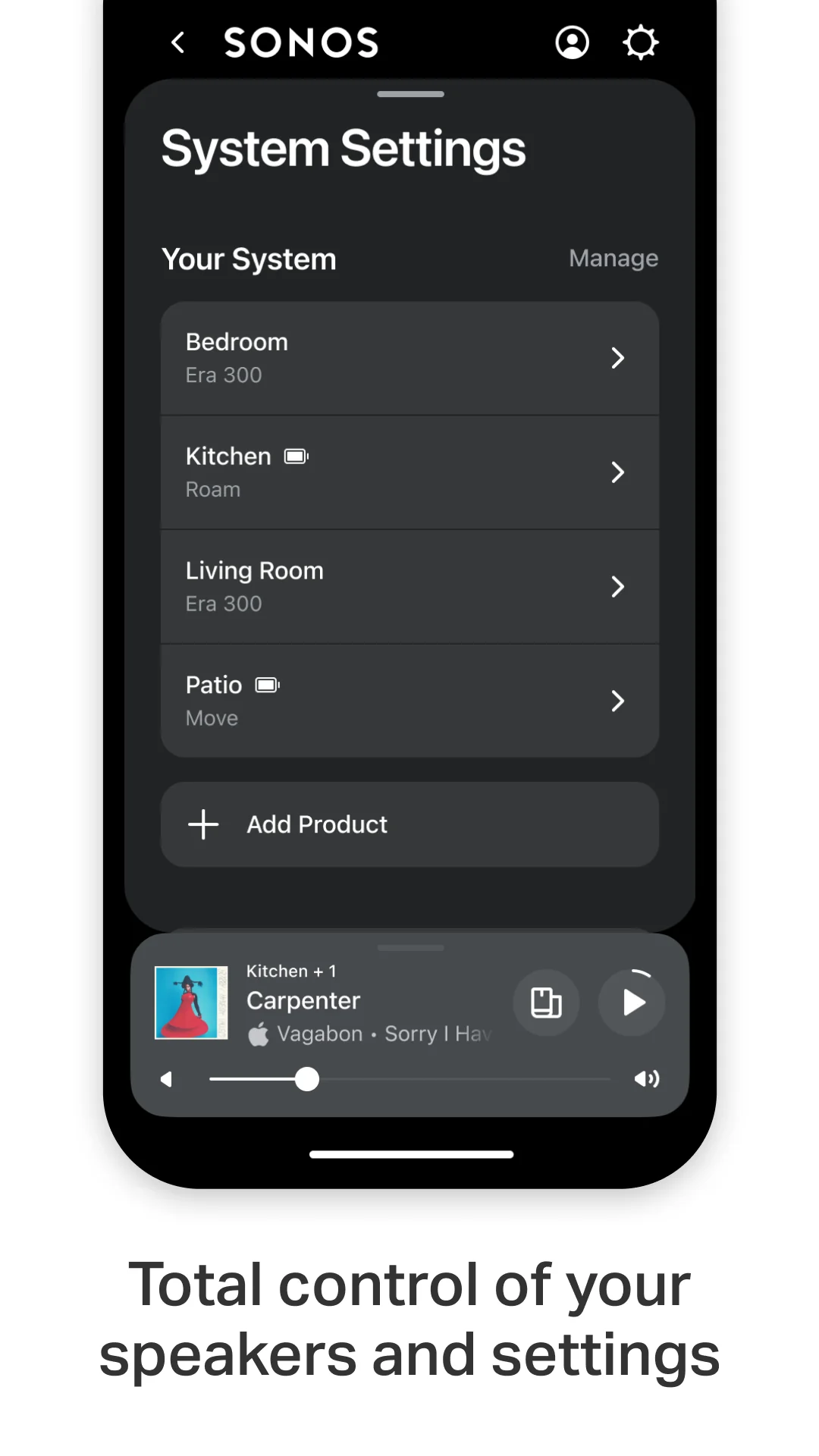 لقطة شاشة Sonos %د