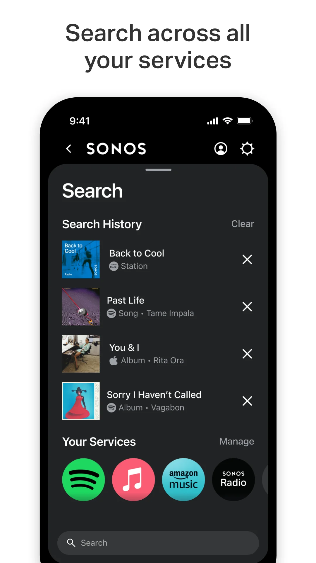 لقطة شاشة Sonos %د