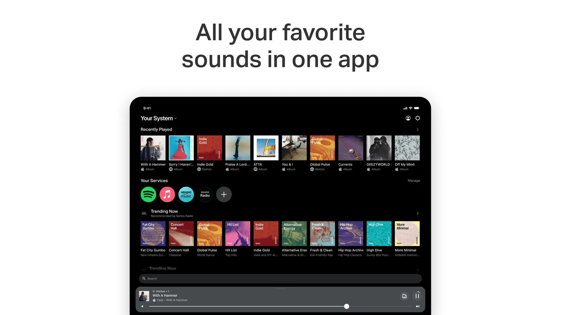 لقطة شاشة Sonos %د