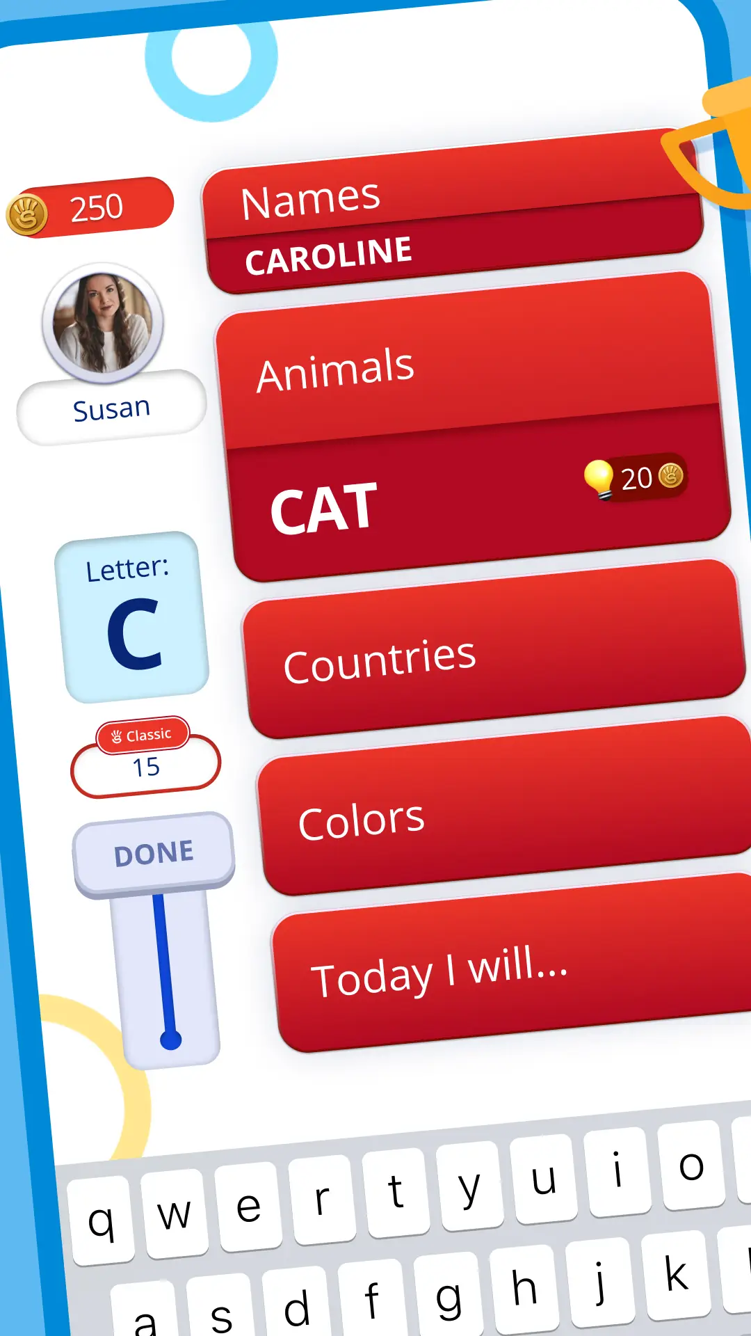 Zrzut ekranu Stop 2 - Word Trivia Game 1