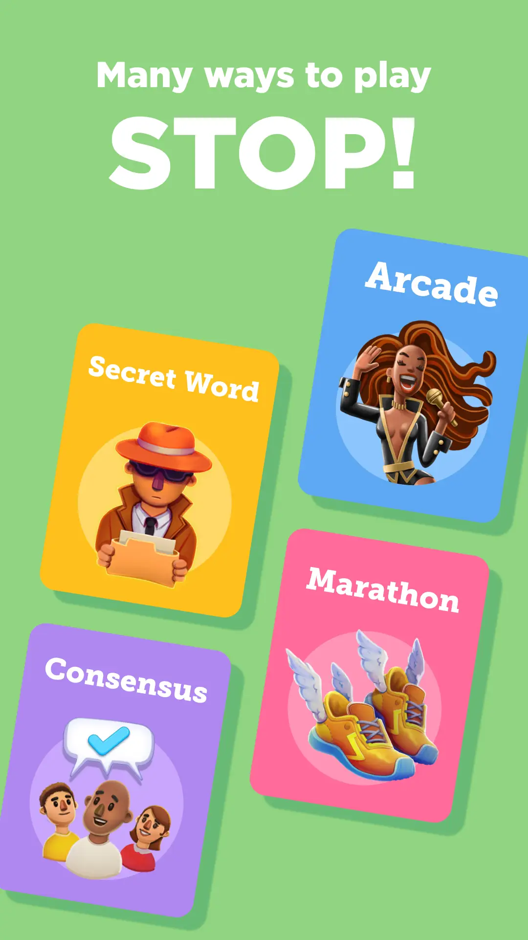 Zrzut ekranu Stop 2 - Word Trivia Game 4