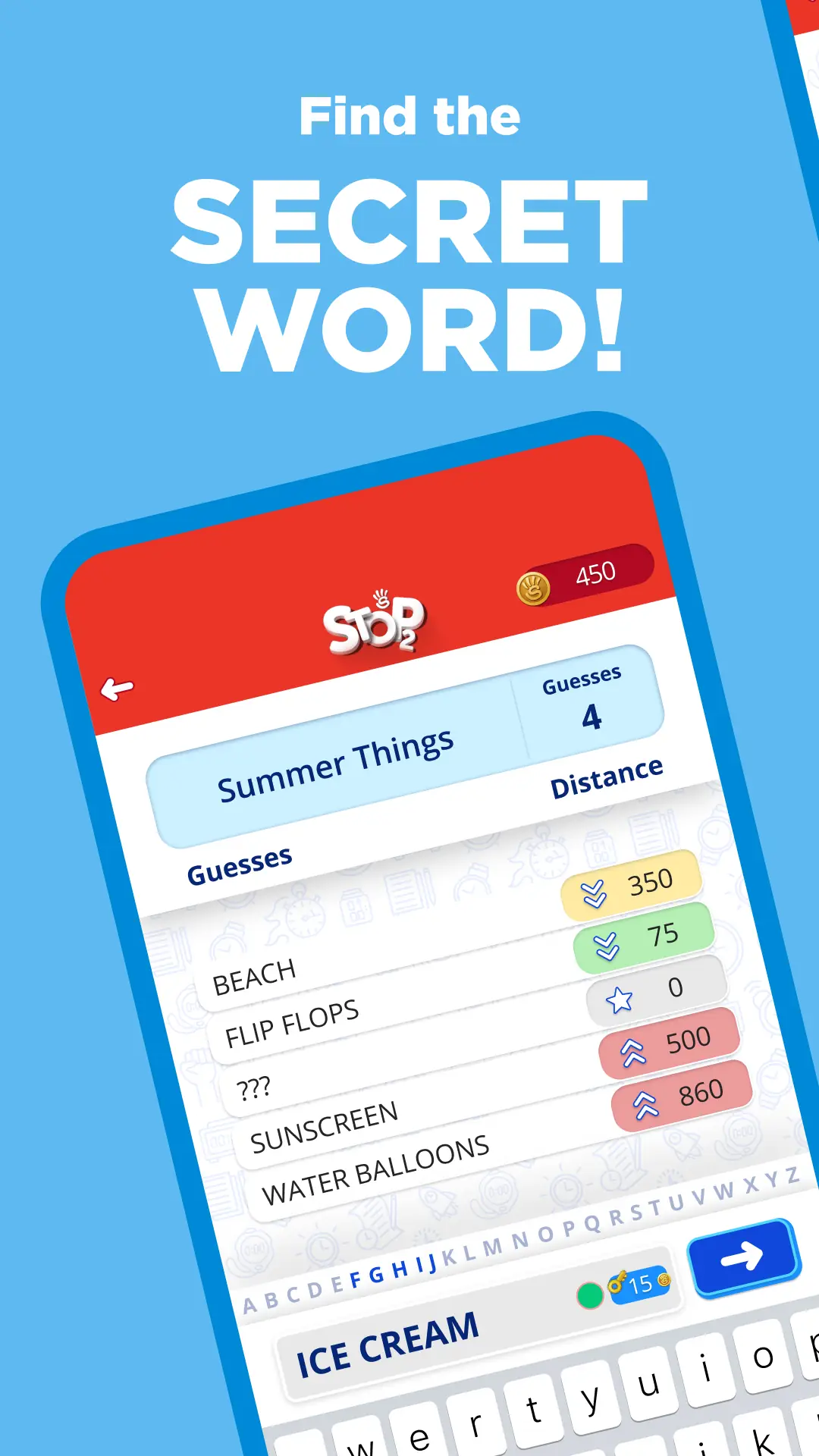 Zrzut ekranu Stop 2 - Word Trivia Game 5