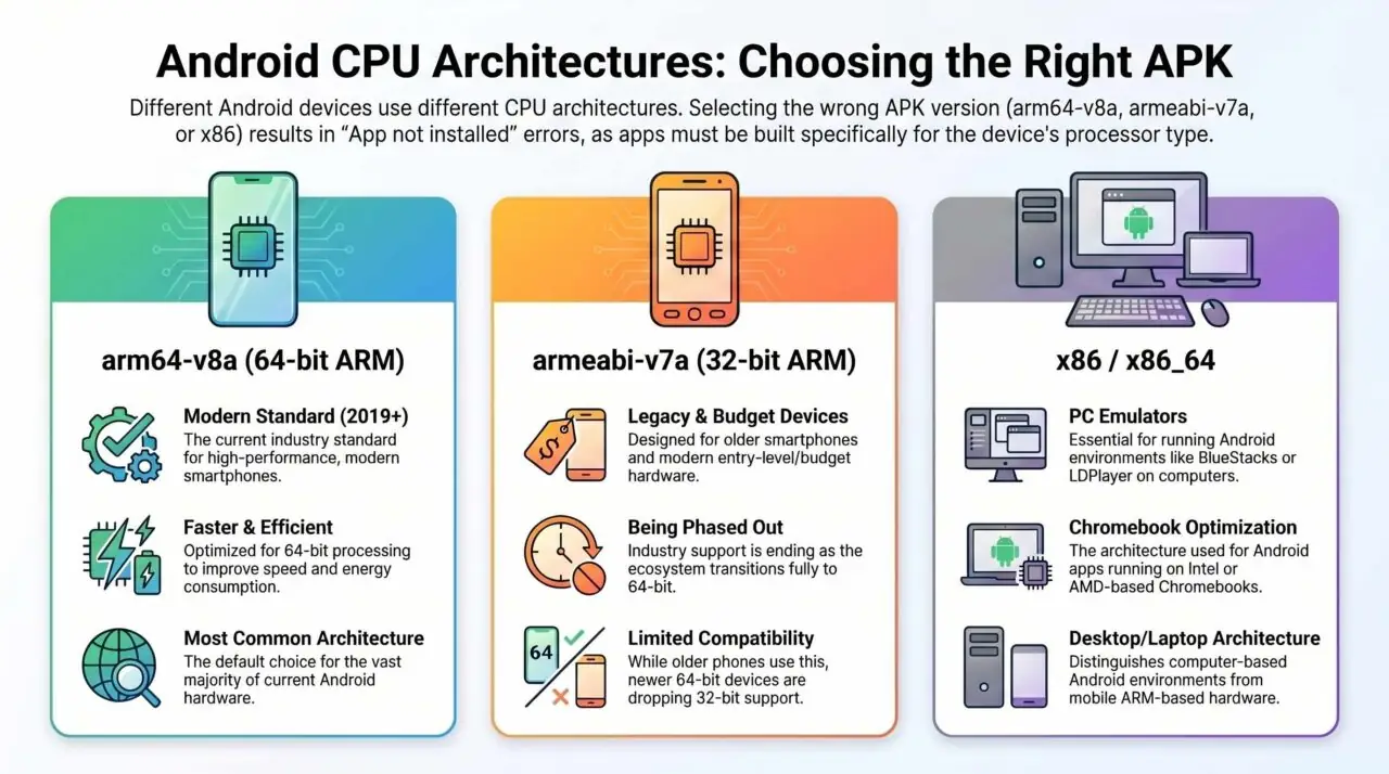 How to Check Your Android CPU Architecture (arm64-v8a, armeabi-v7a, x86)