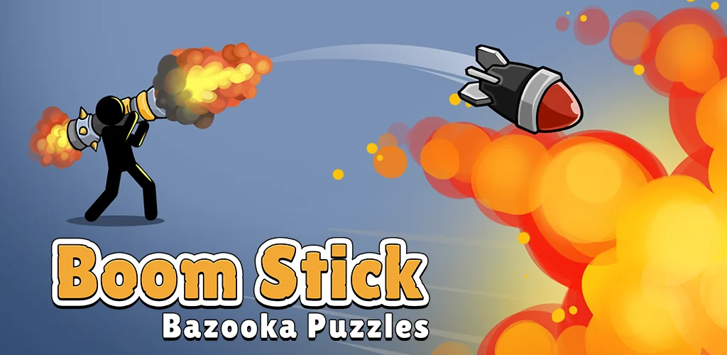 Boom Stick: Bazooka Puzzles gioco copertina per Android