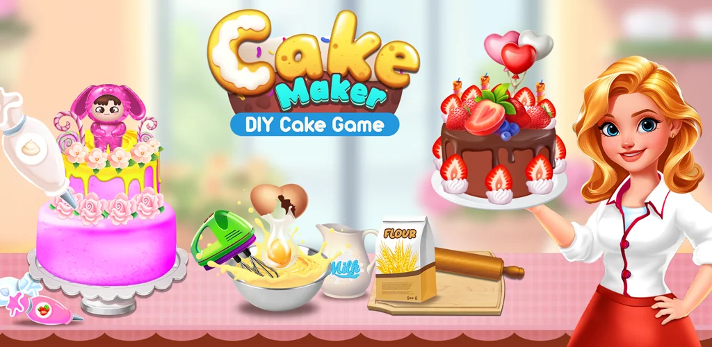 android용 Cake Maker: DIY Cake Games 게임 커버 아트