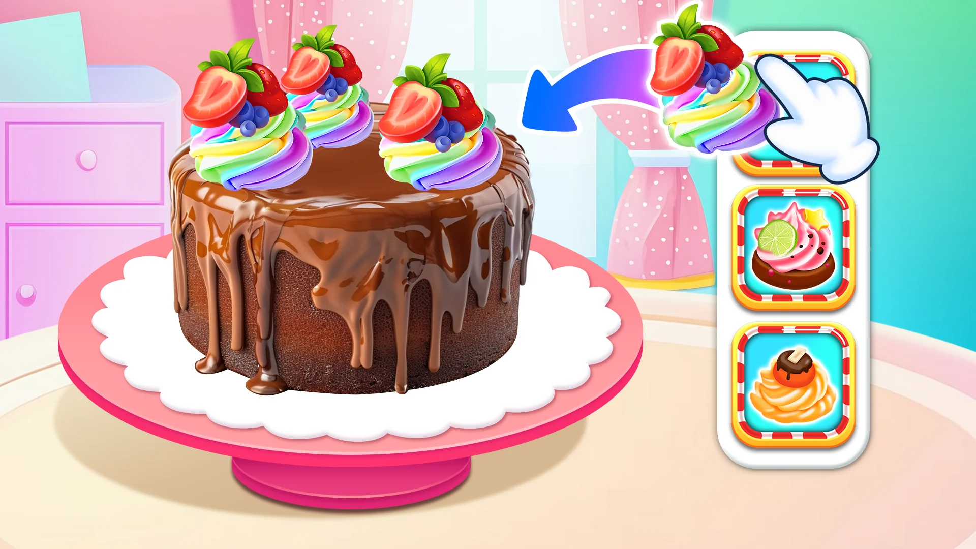 스크린샷 Cake Maker: DIY Cake Games 4