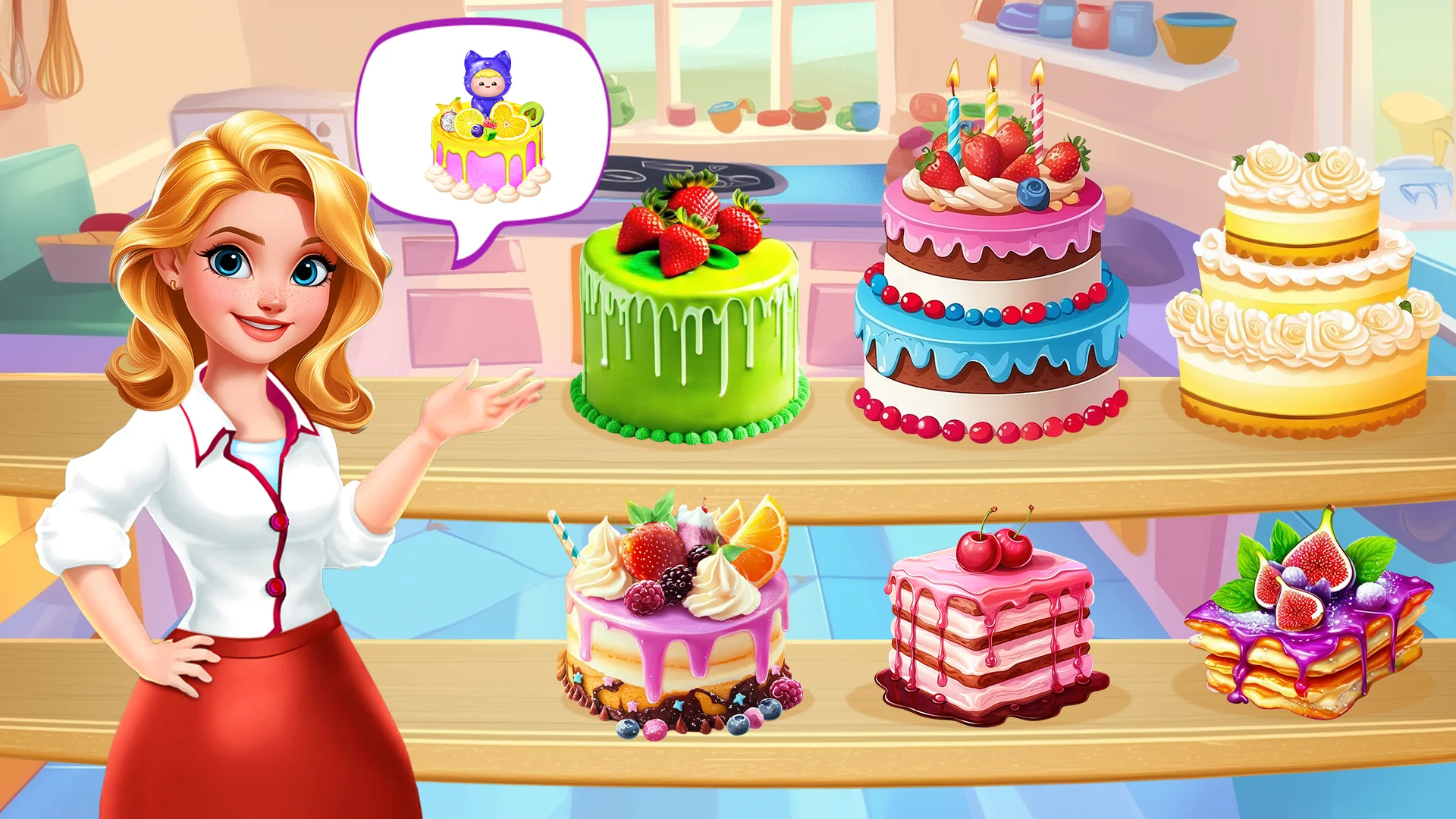 스크린샷 Cake Maker: DIY Cake Games 5