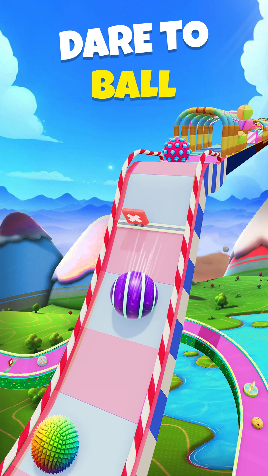 Snímek obrazovky Candy Ball Run - Rolling Games 2