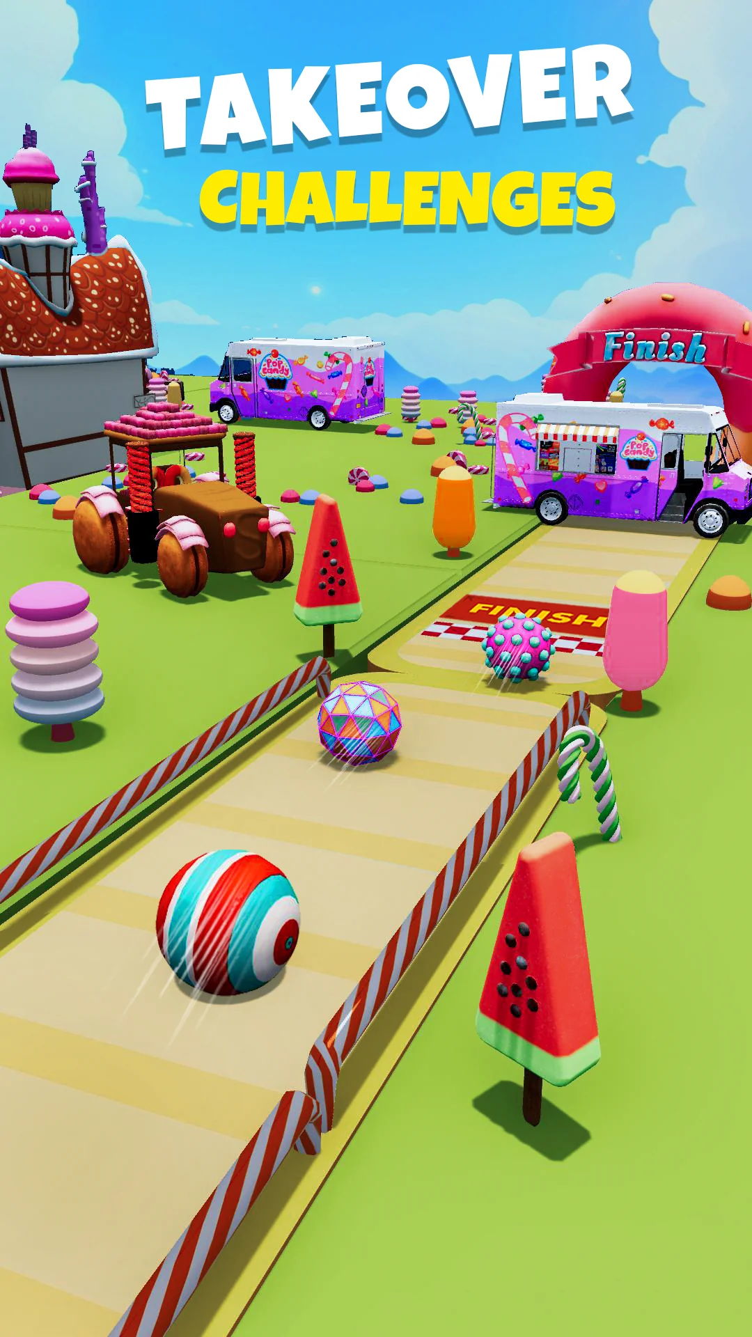 Snímek obrazovky Candy Ball Run - Rolling Games 5