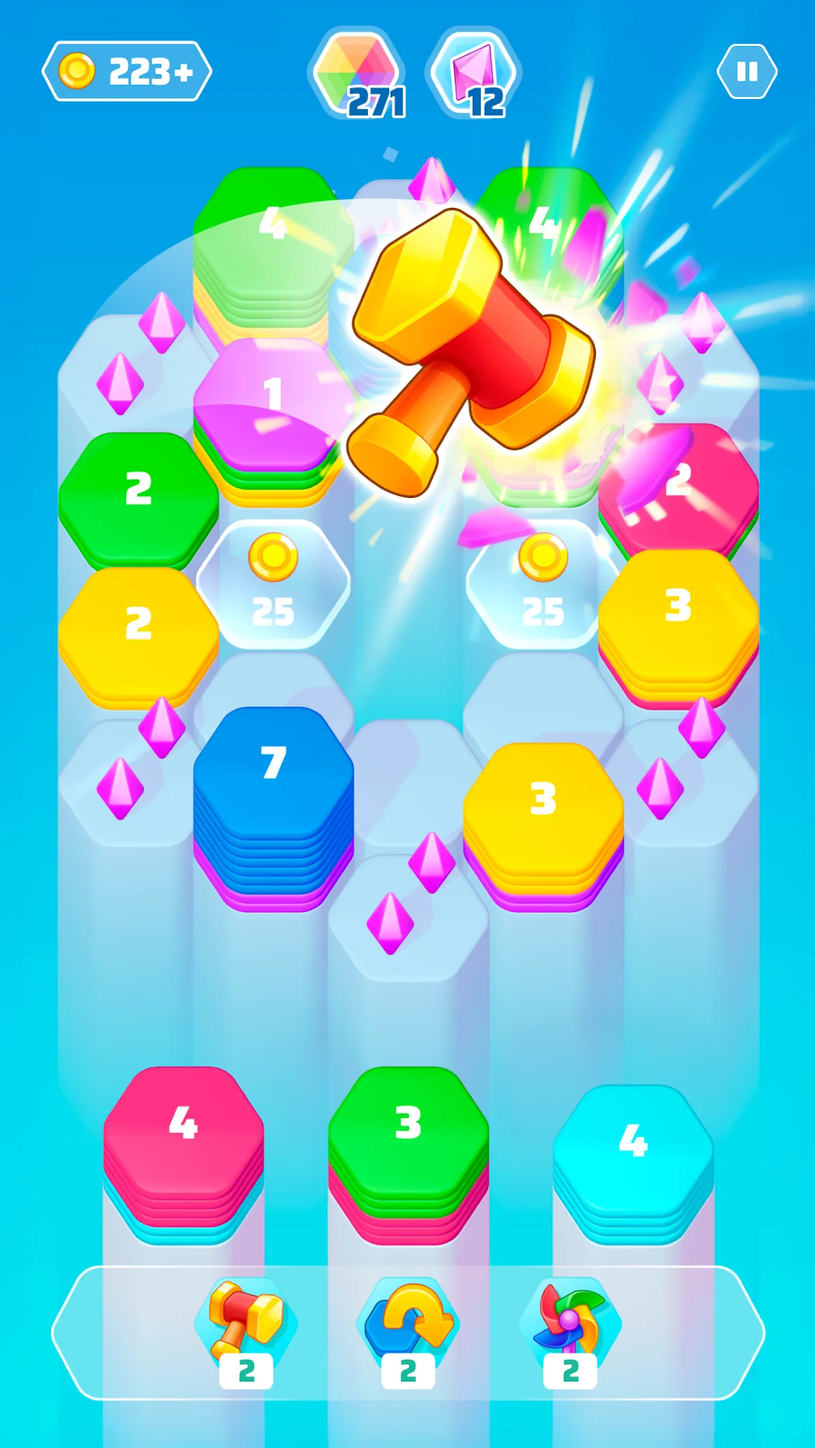 Скриншот Color Slide Puzzle - Сортируй 3