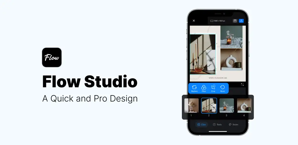 Flow Studio: Foto & Video aplicación carátulas para Android