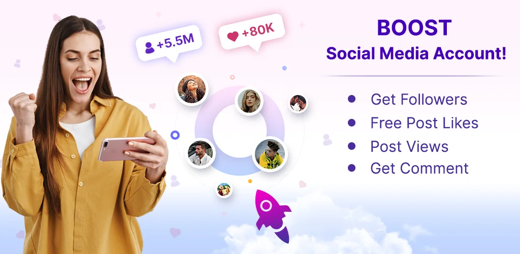 Follower Plus, Likes & Views приложение обложка для Android