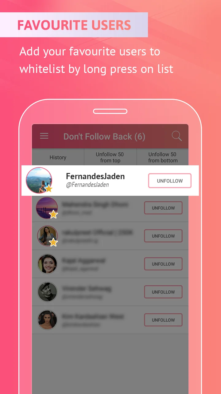 Screenshot Followers & Unfollowers 2