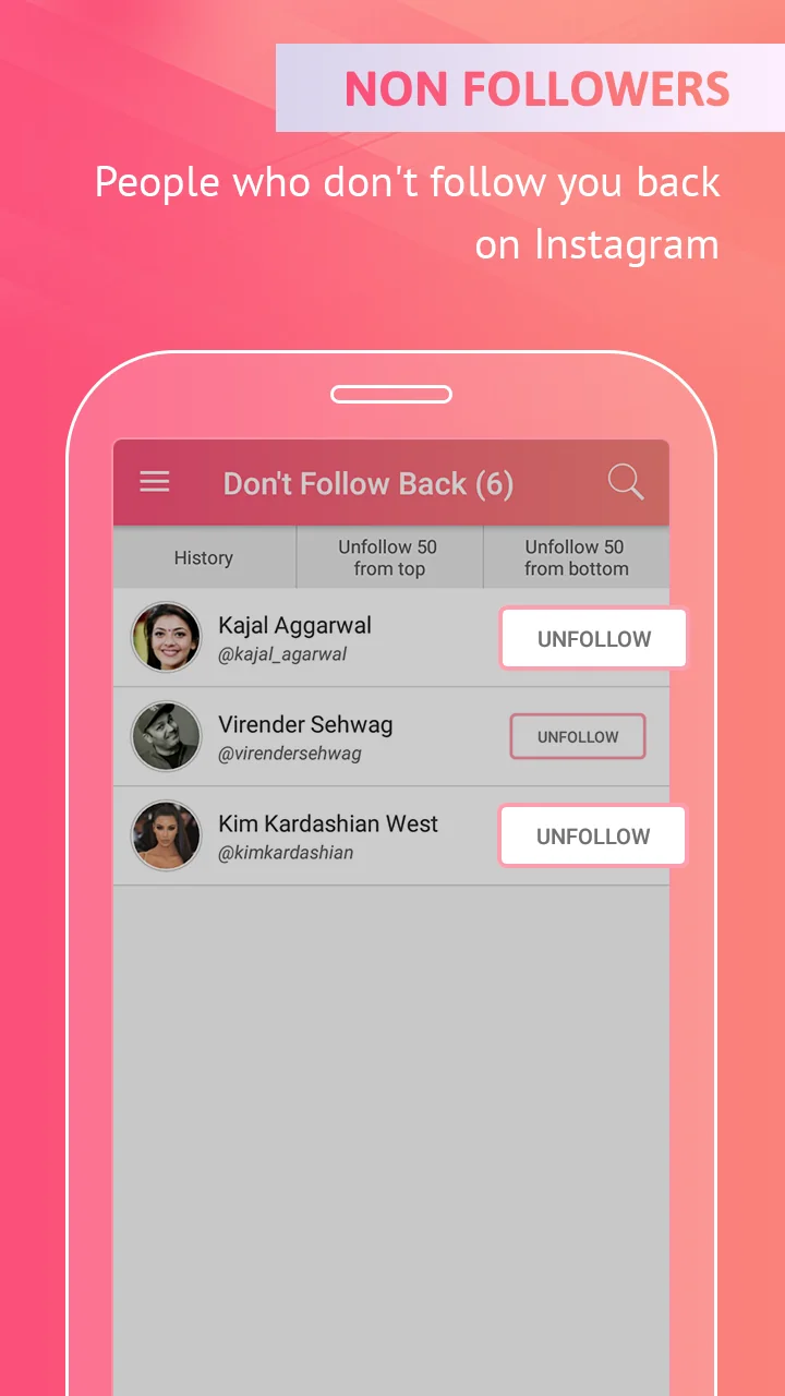 Screenshot Followers & Unfollowers 4