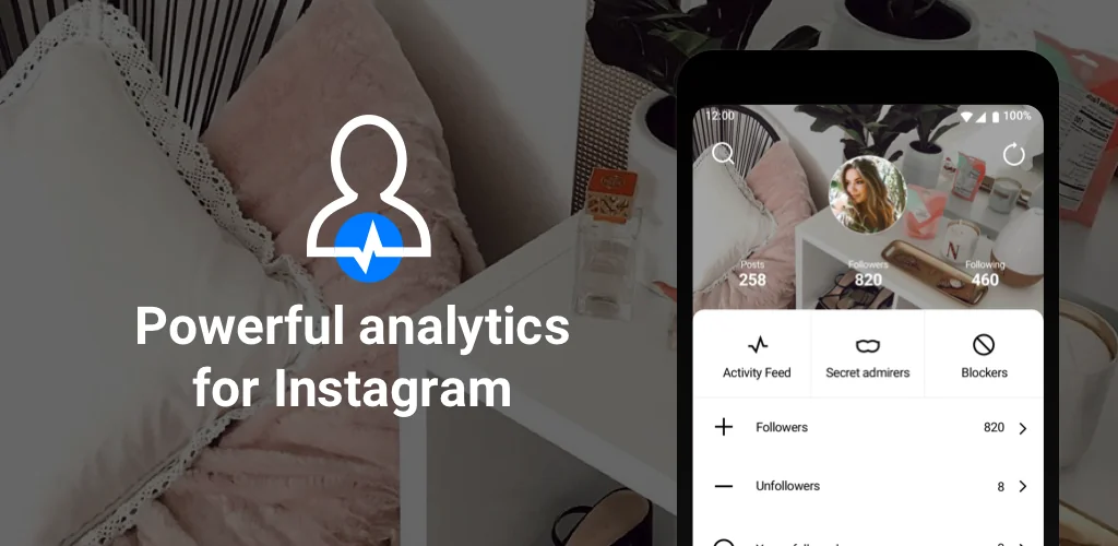 FollowMeter สำหรับอินสตาแกรม แอป ภาพปกสำหรับ Android