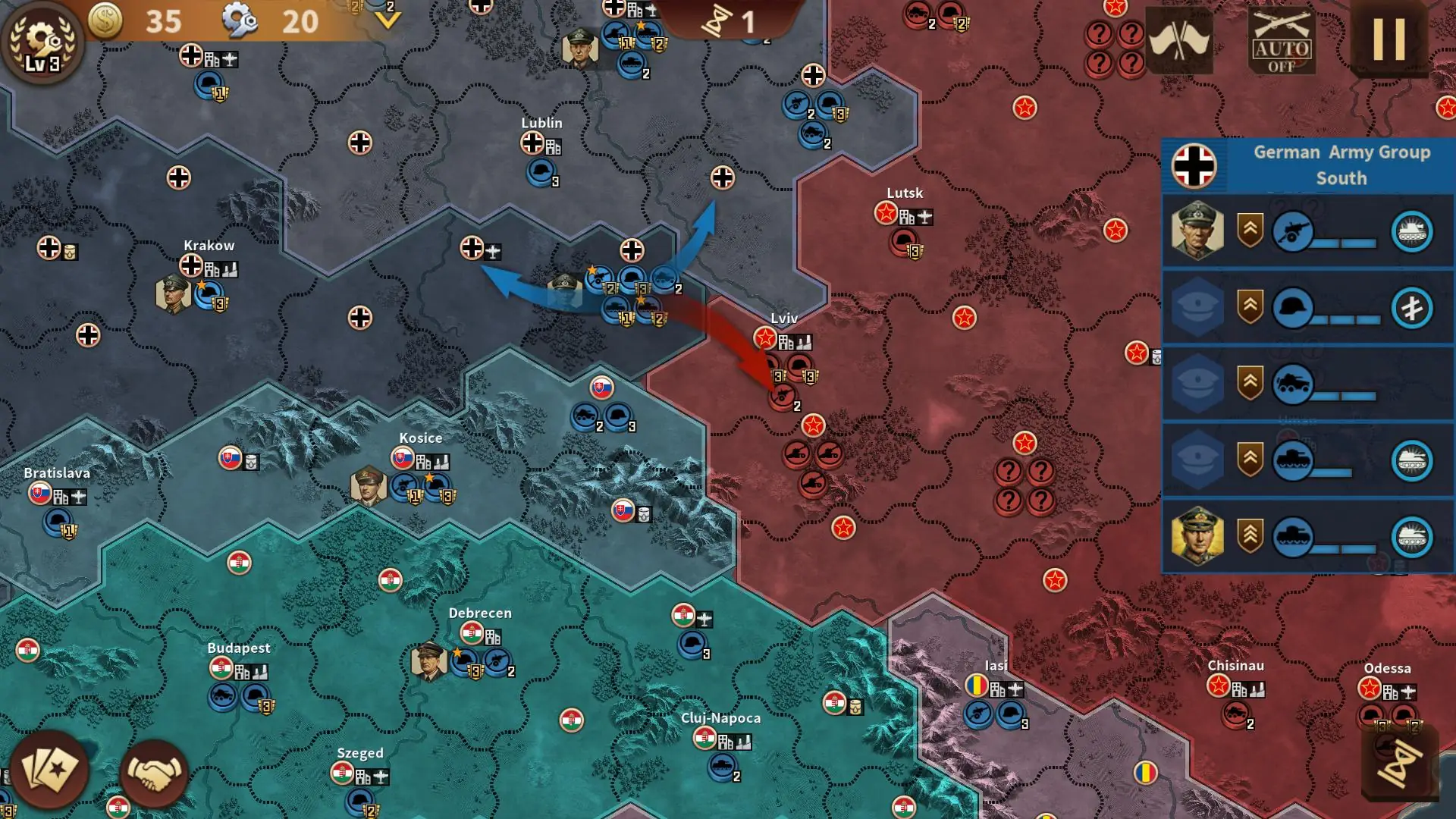 Скріншот Glory of Generals 3 - WW2 SLG 4