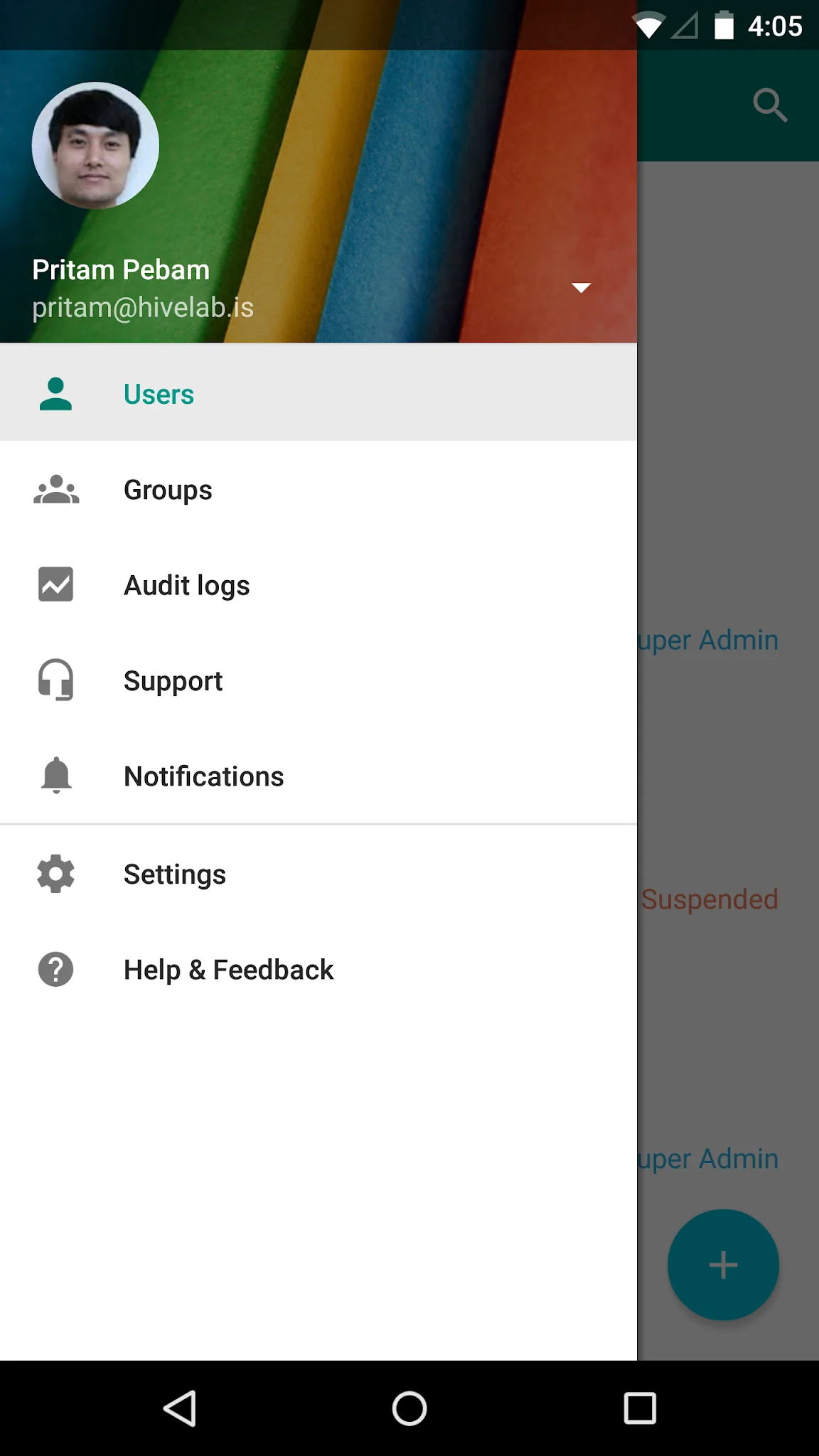 Capture d'écran Google Admin 5