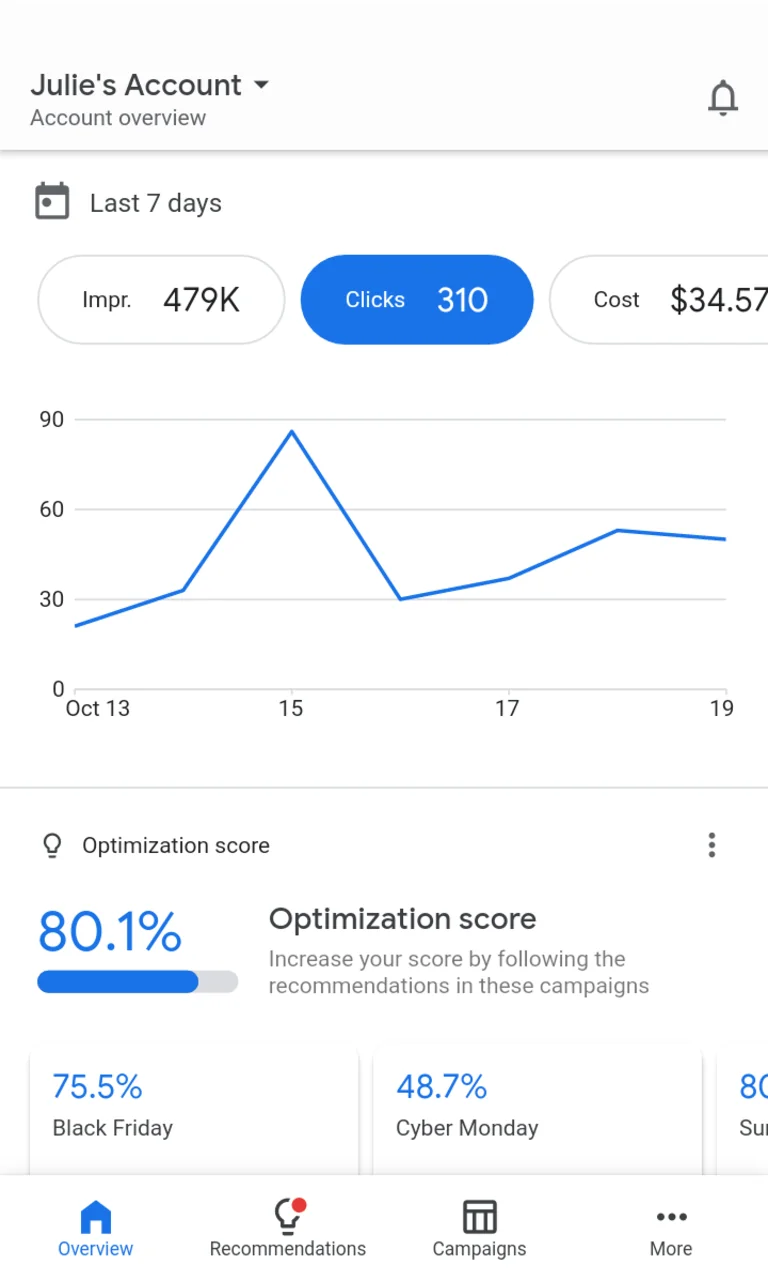 Στιγμιότυπο Google Ads 1