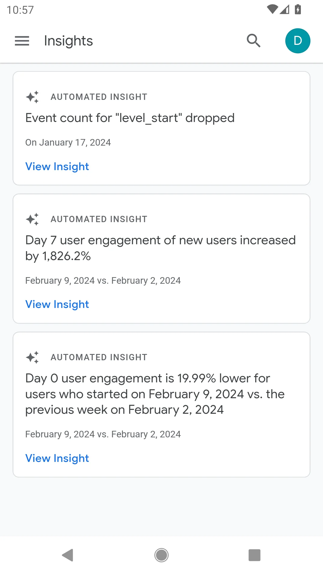 Скриншот Google Analytics 3