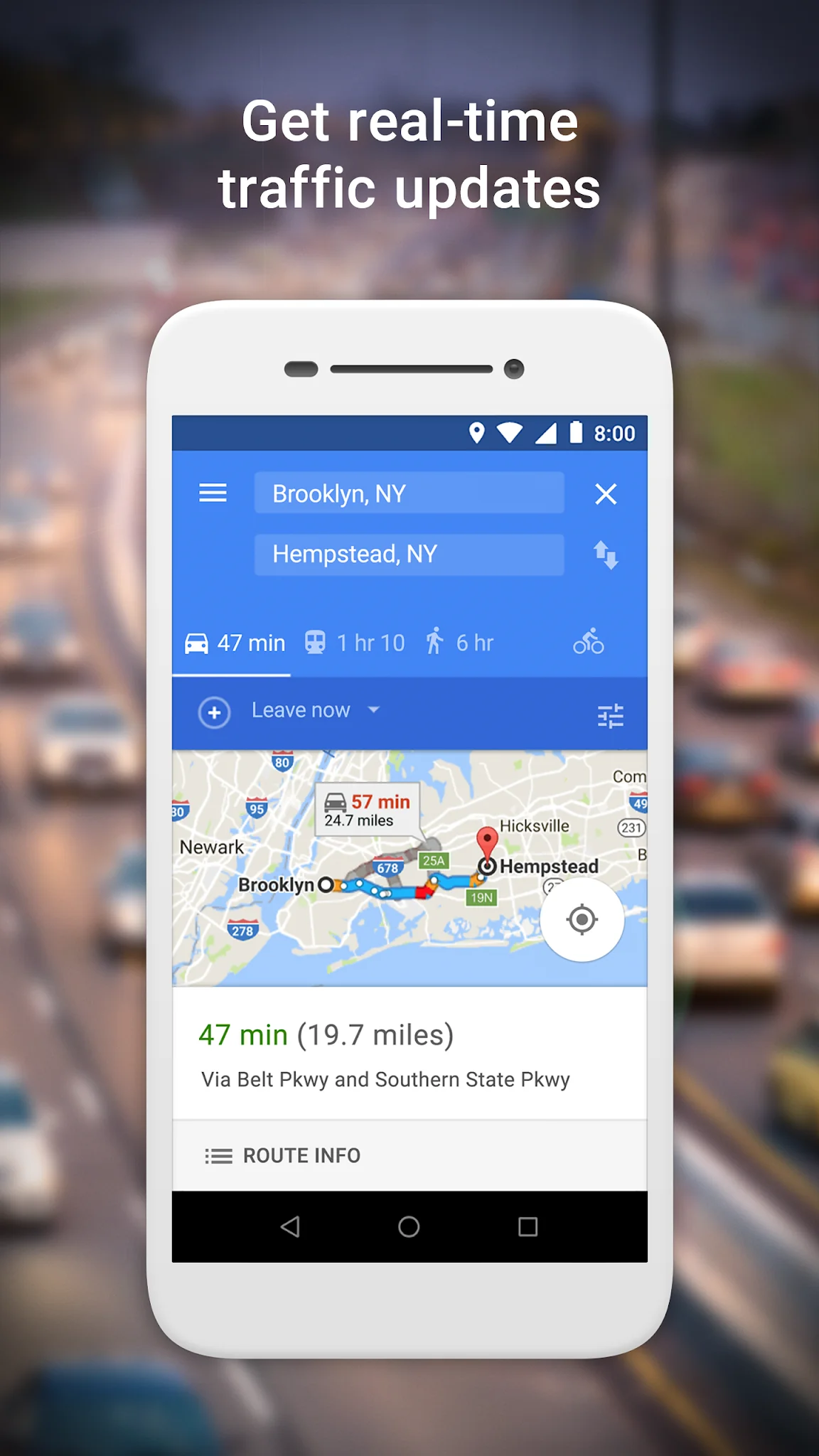 Скриншот Google Maps Go 2